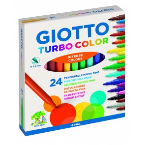 Pennarelli Giotto Turbo color. Scatola 24 colori assortiti