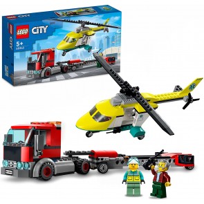 LEGO City Great Vehicles Trasportatore di Elicotteri di Salvataggio