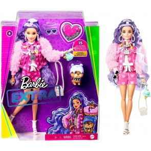 Barbie Extra con capelli viola + acc.