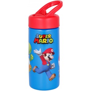 Super Mario Borraccia con Cannuccia Playground 420 ml