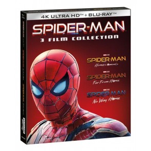 Spider-Man Home Collection 1-3 (3 Blu-ray + 3 Blu-ray Ultra HD 4K Slipcase + Card) 