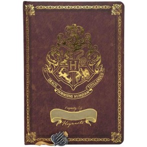 Quaderno grosso formato A5 con stemma di Hogwarts di Harry Potter