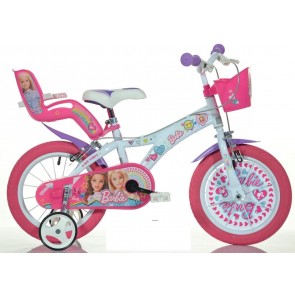 Dino Bikes Bicicletta 16" Barbie-bianco e rosa