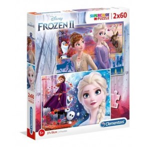 2 Puzzle da 60 Pezzi. Frozen 2