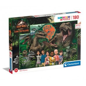 Puzzle 180 pezzi Jurassic World Camp Cretaceus 