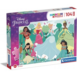 Principesse Disney puzzle super color maxi 104 pz