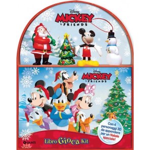 Natale. Mickey & friends. Libro gioca kit. Con 4 personaggi in 3D. Con scenario 