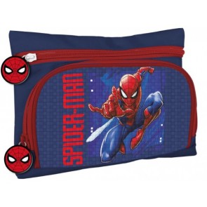 Astuccio taschetta 2 zip Spiderman