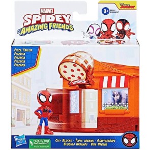 Spidey and his amazing friends pizza parlor city blocks